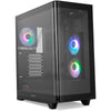 PC-Gehäuse NOX Hummer ETHER mit gebogenem Glas, weiß, Midi-Tower, ATX, USB-C