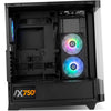 PC-Gehäuse NOX Hummer ETHER mit gebogenem Glas, weiß, Midi-Tower, ATX, USB-C