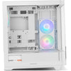 PC-Gehäuse NOX Hummer ETHER Midi-Tower Weiß Glasfenster USB-C ATX Gaming
