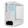 NOX Hummer SIGNAL Halb-Tower-PC-Gehäuse ARGB, Weiß, ATX/Micro-ATX, Seiten- und Frontscheibe, 3 × 120-mm-Lüfter, USB-C