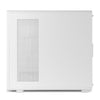 NOX Hummer AERO Weiß Halbhoch-Gehäuse für ATX/M-ATX/ITX mit 4 × 140-mm-ARGB-Lüftern, Mesh-Frontblende, gehärtetem Glas und USB-C