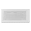NOX Hummer AERO Weiß Halbhoch-Gehäuse für ATX/M-ATX/ITX mit 4 × 140-mm-ARGB-Lüftern, Mesh-Frontblende, gehärtetem Glas und USB-C