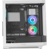 PC-Gehäuse NOX Hummer ETHER mit gebogenem Glas, schwarz-weiß, USB-C, Gaming
