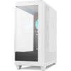 PC-Gehäuse NOX Hummer ETHER mit gebogenem Glas, schwarz-weiß, USB-C, Gaming