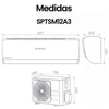 Split-Klimaanlage Infiniton SPTSM12A3 12.000 BTU A+++ Inverter mit Wärmepumpe und WLAN