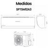Split-Klimaanlage Infiniton SPTSM12A3 12.000 BTU A+++ Inverter mit Wärmepumpe und WLAN