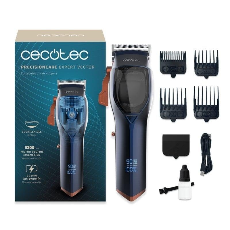 Cecotec PrecisionCare Expert Vector Haarschneider, kabellos, 90 Min., 4 Aufsätze