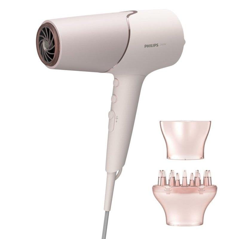 Philips Ionen-Haartrockner BHD530/00 2300 W, 6 Temperaturstufen, 6 Geschwindigkeitsstufen, Diffusor, Rosa, Weiß