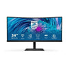 Philips E Line 346E2CUAE 34-Zoll-Monitor, WQHD+, 100 Hz, VA-Panel, gebogen, USB-C, 1 ms, FreeSync Premium