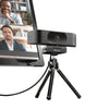 Webcam Trust Teza 4K UHD mit Autofokus, zwei Mikrofonen, USB-Anschluss, schwarz, mit Clip/Ständer