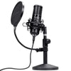 Trust GXT 269 Emita II USB-Mikrofon mit Nierencharakteristik, Poppschutz und Metallständer