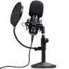 Trust GXT 269 Emita II USB-Mikrofon mit Nierencharakteristik, Poppschutz und Metallständer