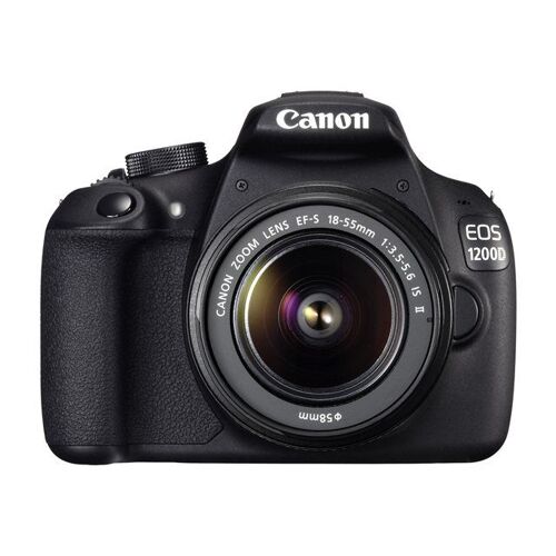 Spiegelreflexkamera – 18,0 MP – APS-C – 1080p – 3-facher optischer Zoom, EF-S 18–55 mm IS II-Objektiv – schwarz