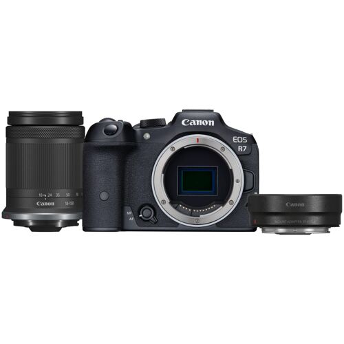 Canon EOS R7 - Digitalkamera – spiegellos – 32,5 MP – 4K / 60 fps – 8,3-facher optischer Zoom, Objektiv RF-S 18–150 mm F3,5–6,3 IS STM – WLAN, Bluetooth