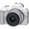 Canon EOS R50 24,2 Megapixel + Objektiv 18–45 mm (weiß)