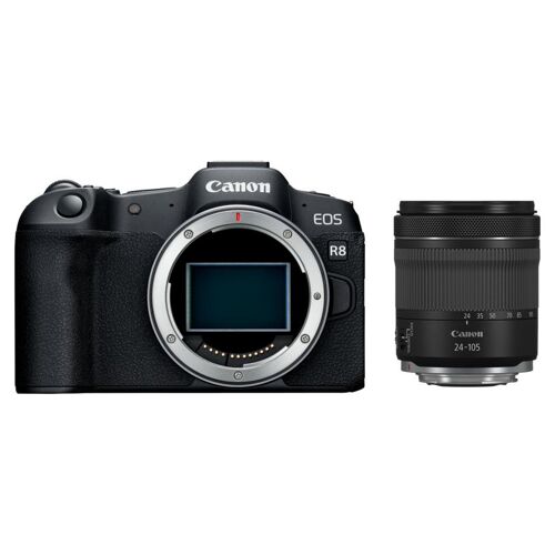 Canon EOS R8 + RF 24–105 F4–7,1 IS STM MILC 24,2 MP CMOS 6000 × 4000 Schwarz