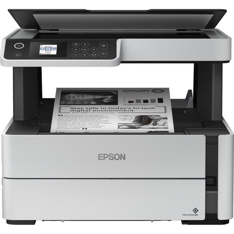 Multifunktionsgerät Epson EcoTank M2170 Tintenstrahl-Schwarzweißdrucker mit WLAN, Duplexdruck und Touchscreen