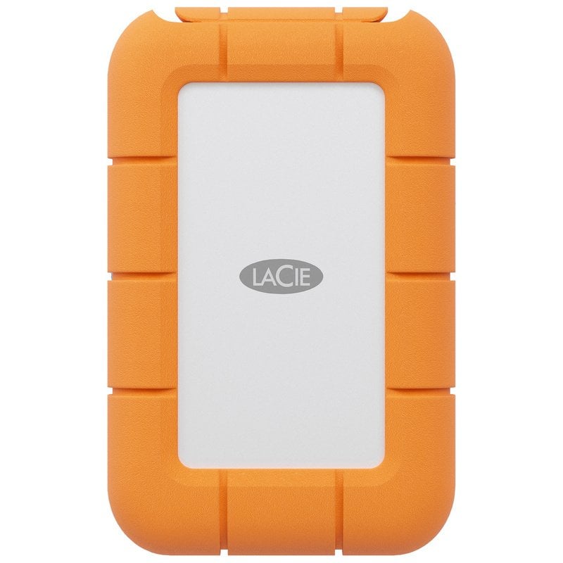 LaCie STMF4000400 Externes Solid-State-Laufwerk 4 TB USB Typ-C USB 3.2 Gen 2x2 Grau, Orange