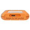 LaCie STMF4000400 Externes Solid-State-Laufwerk 4 TB USB Typ-C USB 3.2 Gen 2x2 Grau, Orange