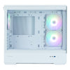 Zalman P30 V2 Matx Box 3x 120-mm-Lüfter mit ARGB, 2x USB 3.0, weiß, ohne Netzteil
