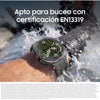 Samsung Galaxy Watch Ultra2 4G LTE 47 mm Titan Silber, grünes Armband