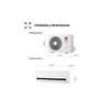 LG REPLACE12Z.SET Split-Klimaanlagen, 12.040 BTU, A++, Inverter mit Wärmepumpe, WLAN