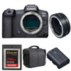 Canon EOS R5 + EF-EOS R + SanDisk 256 GB Extreme PRO CFexpress Typ B + Canon LP-E6NH + Tasche | 2 Jahre Garantie