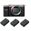 Sony Alpha a7C Silber, neu + 3 Sony NP-FZ100