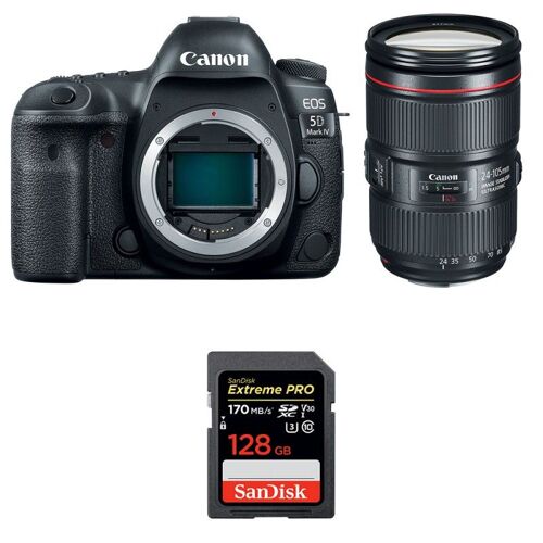 Canon EOS 5D Mark IV + EF 24–105 mm f/4L IS II USM + SanDisk 128 GB Extreme PRO UHS-I SDXC 170 MB/s | 2 Jahre Garantie