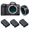 Canon EOS R5 + EF-EOS R + 3 Canon LP-E6NH | 2 Jahre Garantie