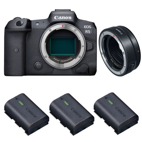 Canon EOS R5 + EF-EOS R + 3 Canon LP-E6NH | 2 Jahre Garantie