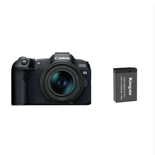 Canon EOS R8 Kit RF 24-50mm IS STM+Akku Kingma 1040mAh (Canon LP-E17)